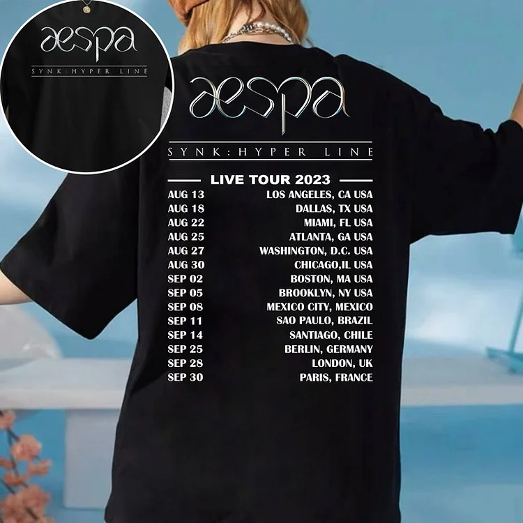 aespa 2023 ‘SYNK : HYPER LINE’ LIVE TOUR Classic T-shirt