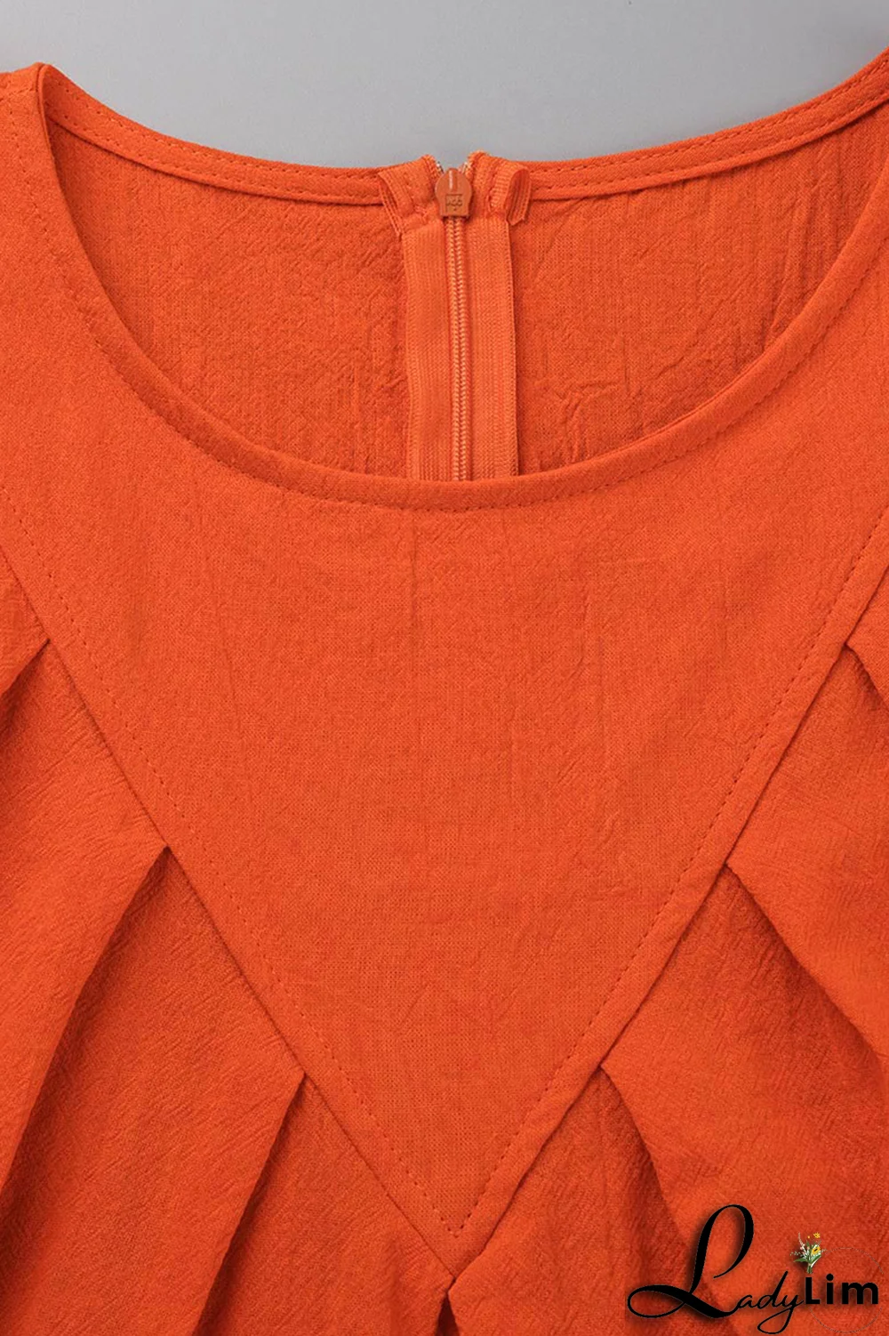 Yellow Casual Solid Patchwork O Neck Straight Dresses