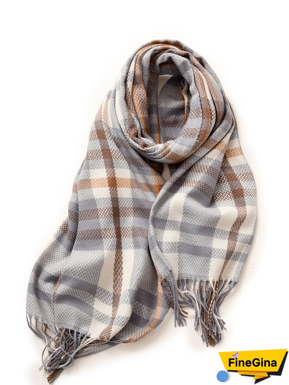 Women'S Plaid Thick Oversized Wrap Shawl Warm Scarf