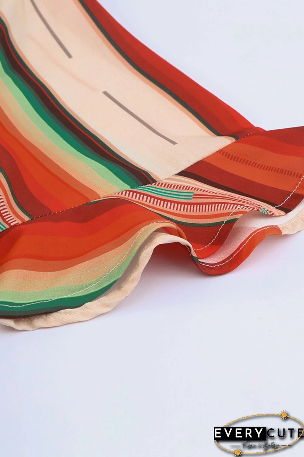 Serape Striped Leopard Mini Dress