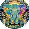 Diamond Painting Acrylic Elephant Hanging Pendant