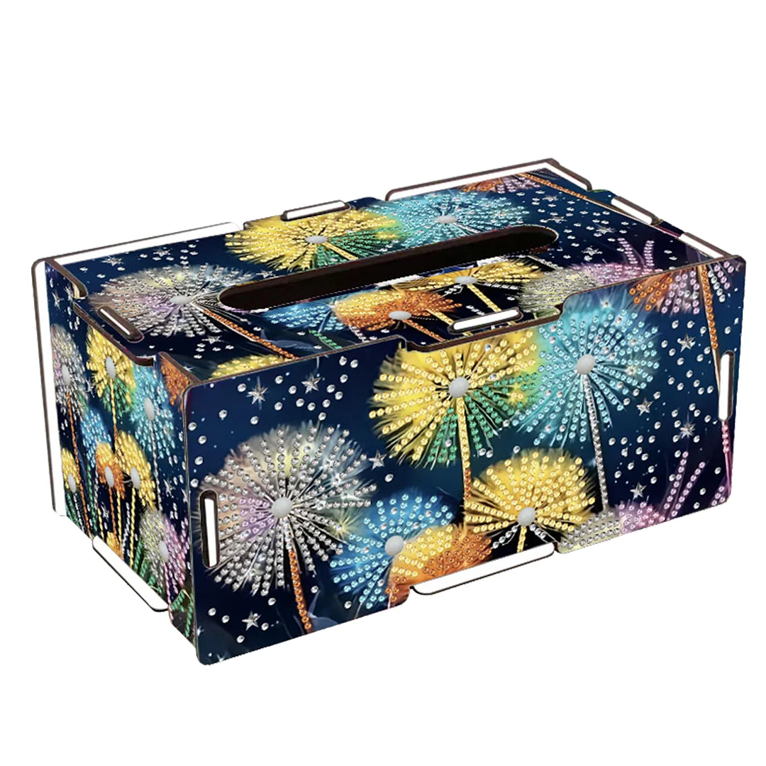 Dandelion DIY Diamond Art Paper Towel Holder for Home and Office Decoration