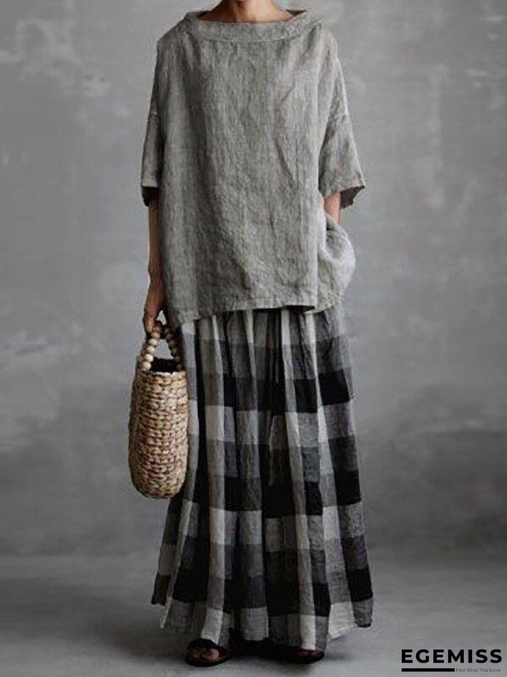 Casual Cotton Solid Shirts & Tops Linen | EGEMISS