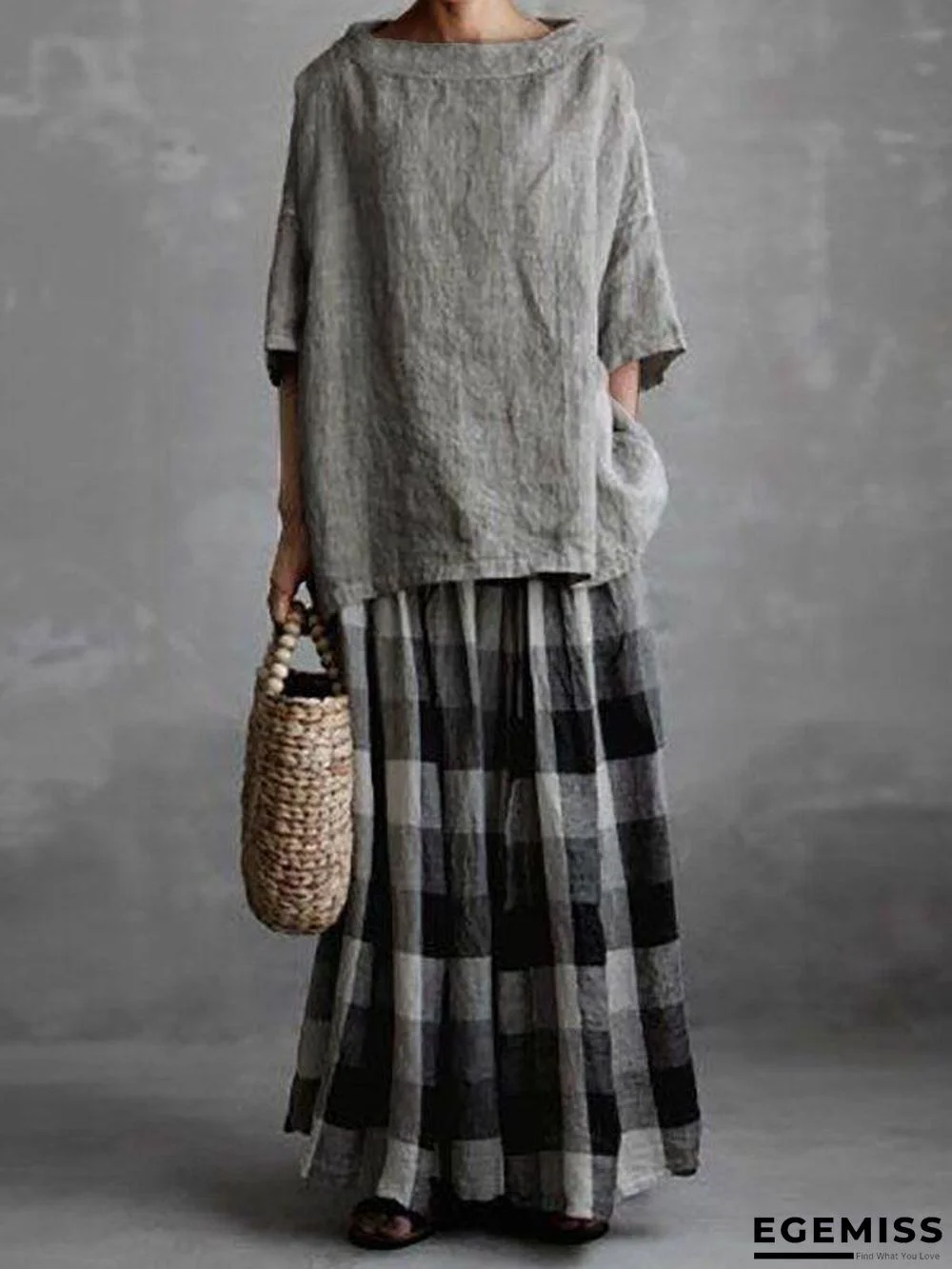 Casual Cotton Solid Shirts & Tops Linen | EGEMISS