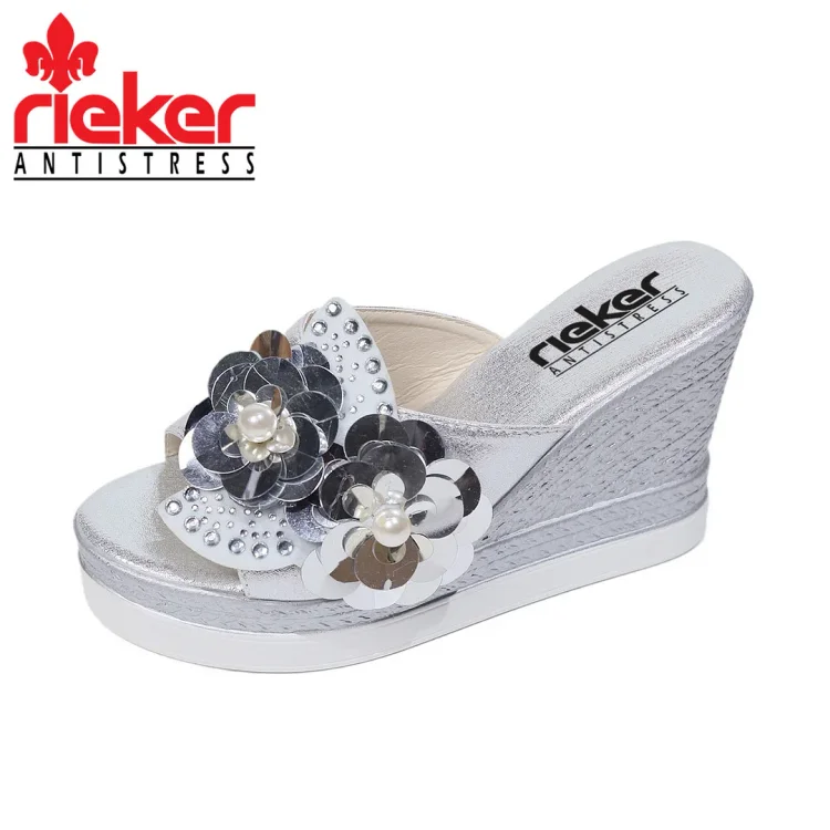 Sandálky na platforme Rieker® Rhinestone Flower