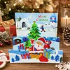 1Pcs Diamond Painting Christmas Sleigh Theme Greeting Card Set with Envelopes