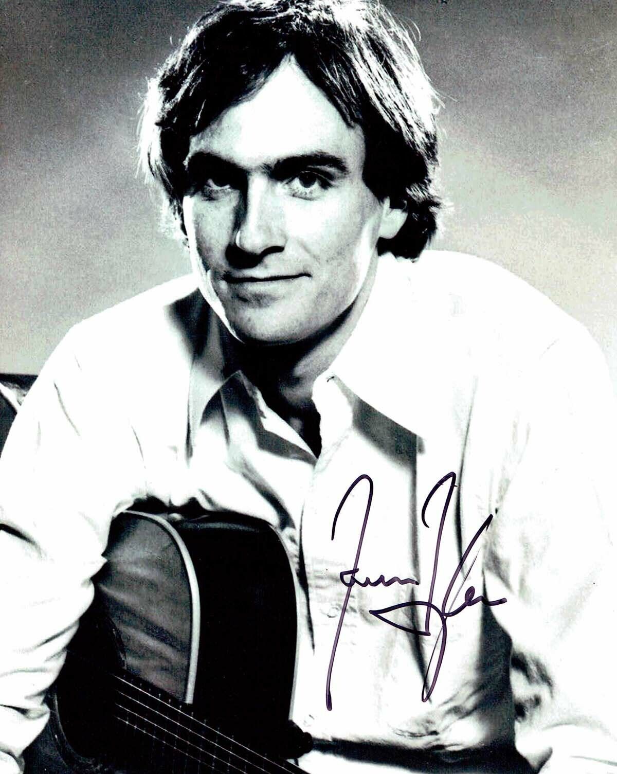 James TAYLOR SIGNED Autograph 10x8 Photo Poster painting AFTAL COA American Singer Musician