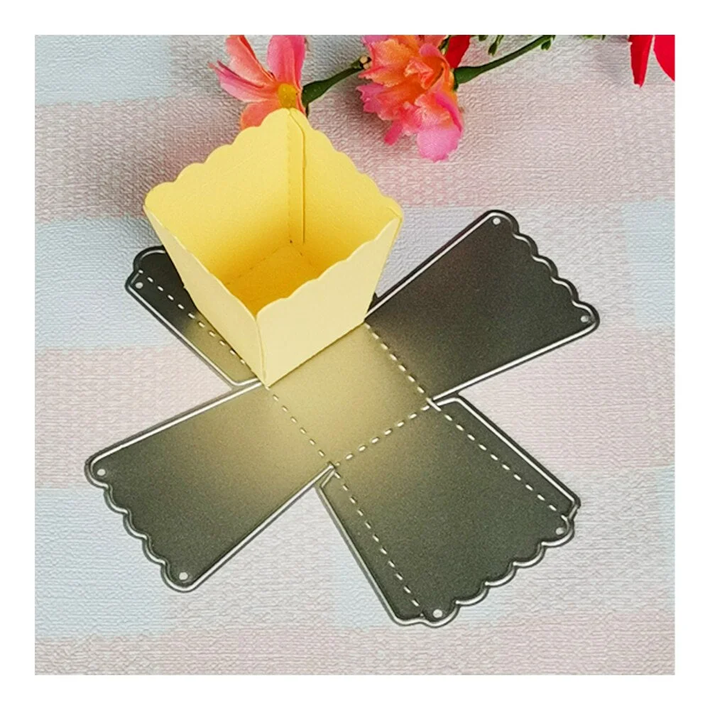 New Small Box Metal Cutting Dies Stencil Template For DIY Scrapbooking Embossing Paper Gift Card Album Decor Mold Craft Dies