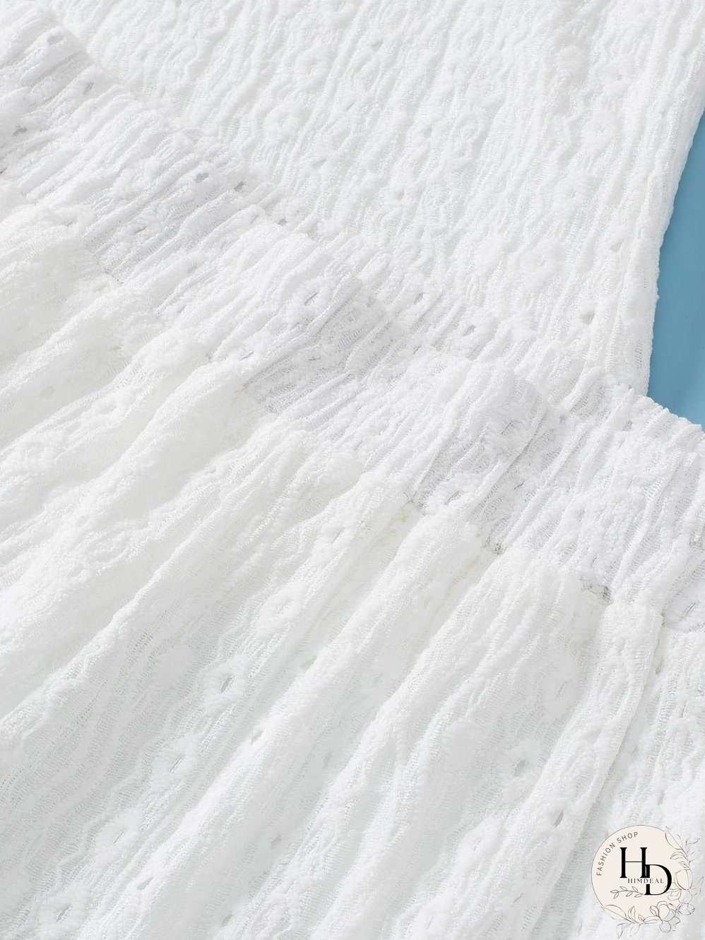 Delicate Eyelet White Shorts Ensemble