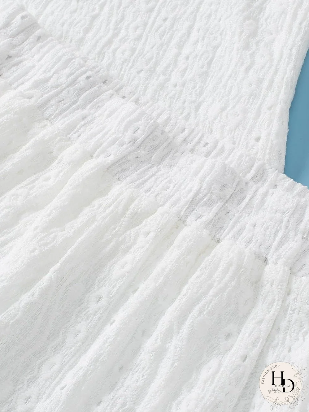 Delicate Eyelet White Shorts Ensemble