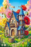 Luxury AB Velvet Diamond Painting Kit - House of Flowers