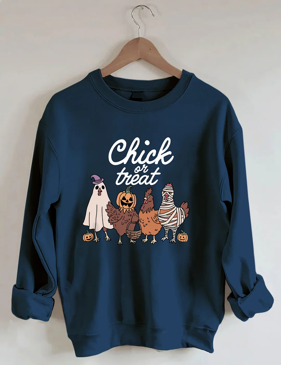 Chick Or Treat Halloween Chicken Sweatshirt