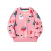 Kids Christmas Cartoon Print Pattern Children's Long Sleeve Pullover Sweatshirt