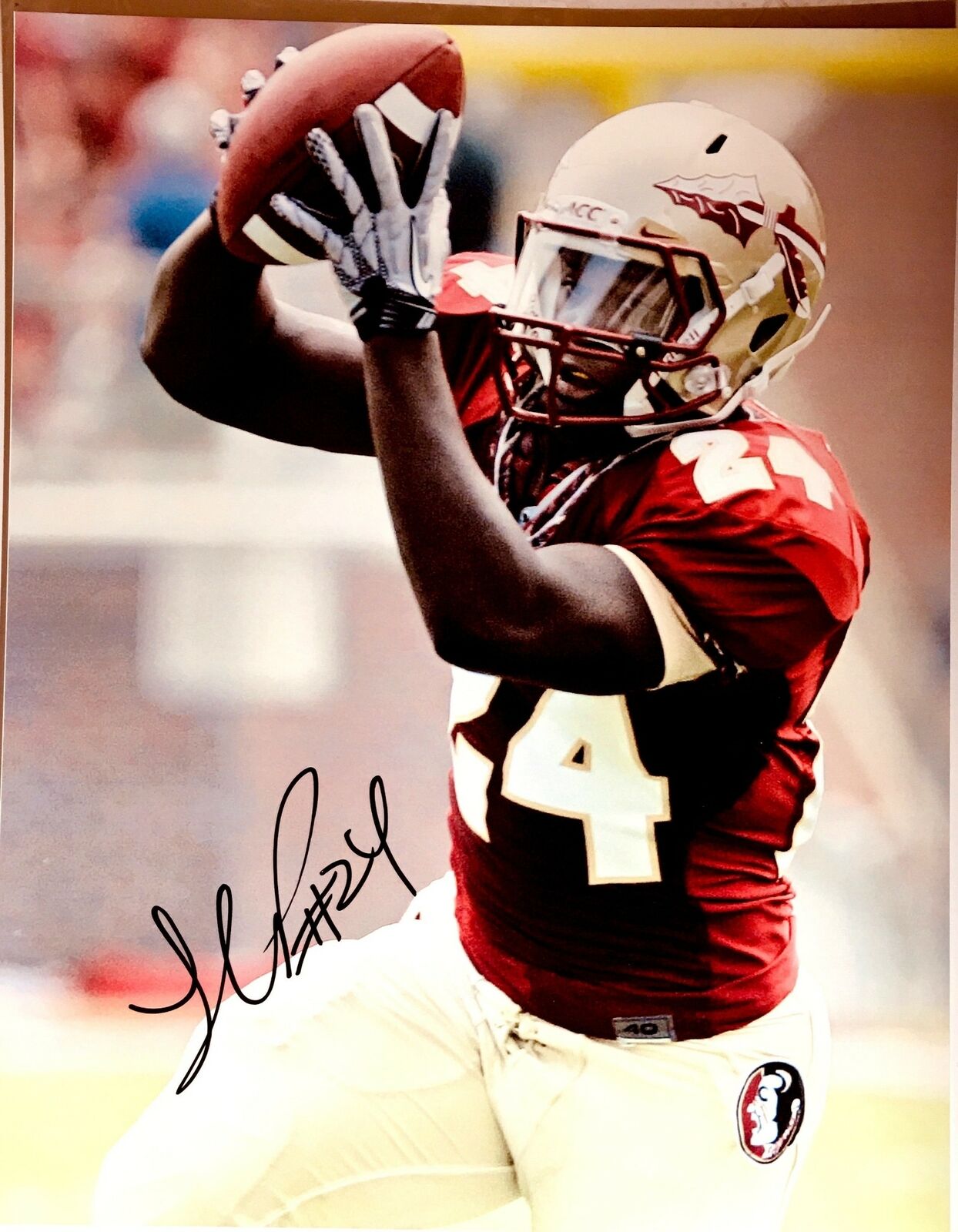 Lonnie Pryor Signed 8x10 Photo Poster painting Florida State Seminoles Autograph Auto