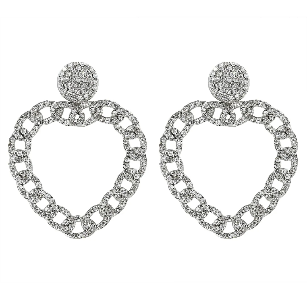 Dvacaman New Designs Crystal Square Drop Earrings for Women 2019 Fashion Rhinestone Statement Earrings Dangle Wedding Jewelry