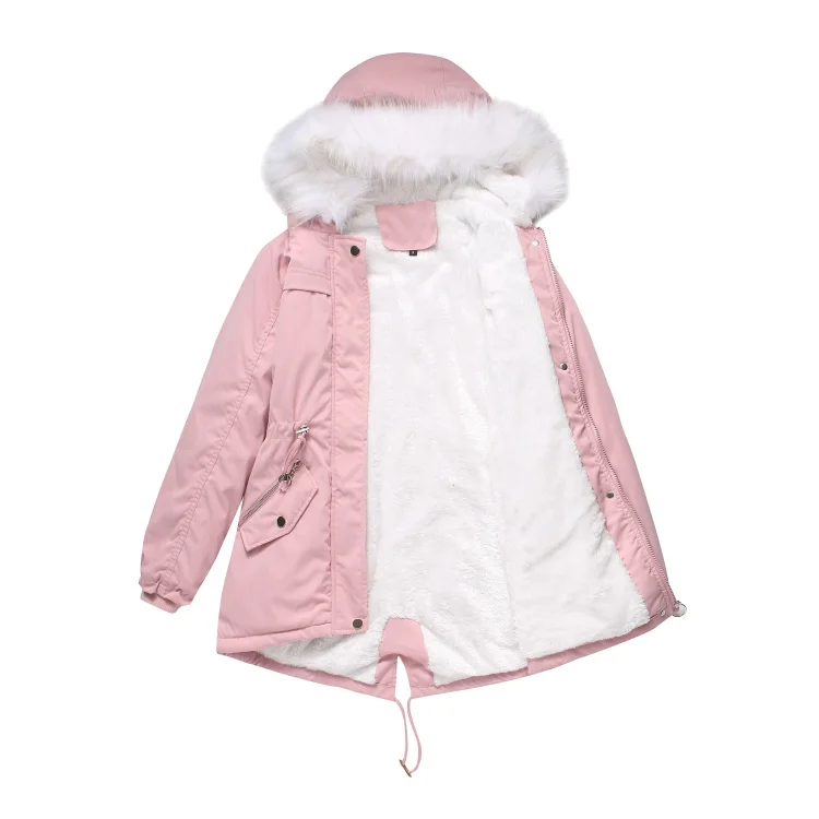 Women's Cotton Coat Fur Collar Loose Winter Jacket