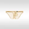 Men's Low-Rise Sexy Breathable Ice Silk Ultra-Thin U-Shaped 4D Large Pouch Briefs