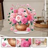 DIY Flowers Acrylic Special Shape Diamond Painting Desktop Ornaments