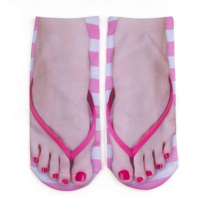 Funny Unisex Foot Polyester Ankle Socks