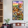 (40*70cm)Tiger - Full Round Drill Diamond Painting