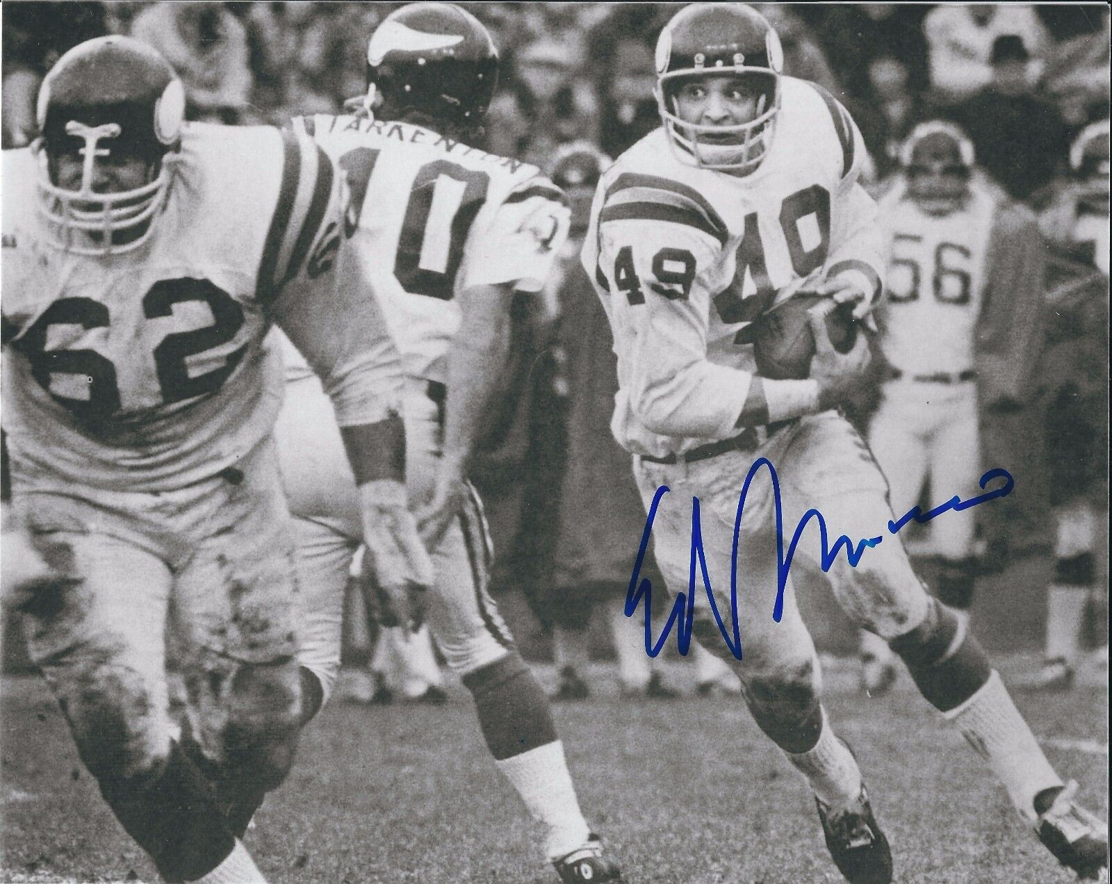 Signed 8x10 ED MARINARO Minnesota Vikings Autographed Photo Poster painting - w/COA