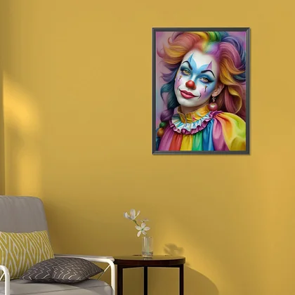 Horror Clown 30*40cm full round drill diamond painting