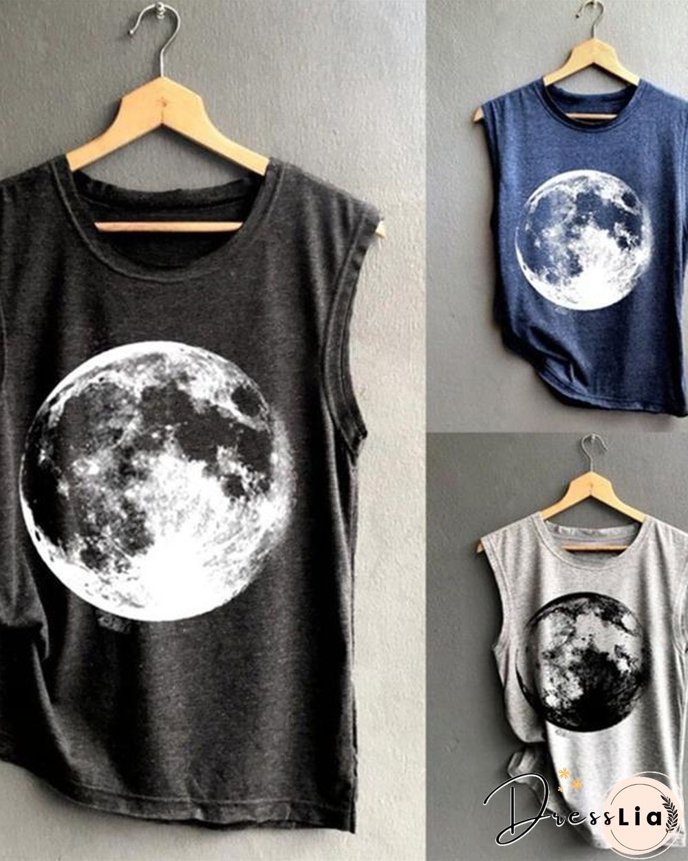 Summer Earth Printed Women Vest Shirt
