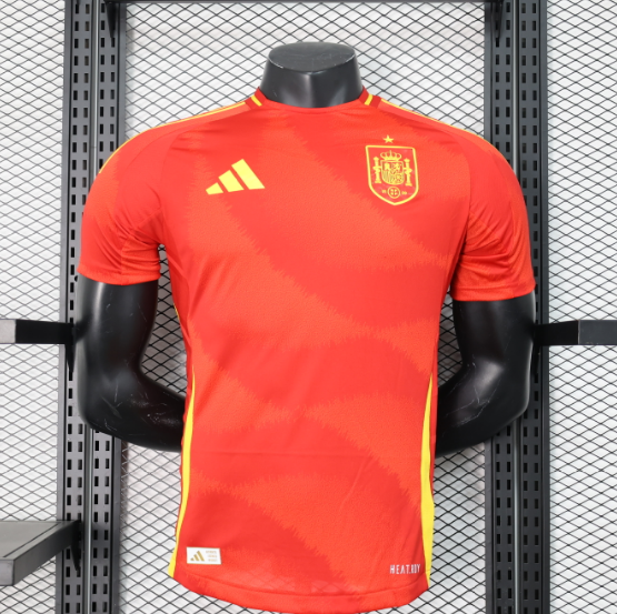 2024 Spain Home Player Version Men's Football T-Shirt Thai Quality