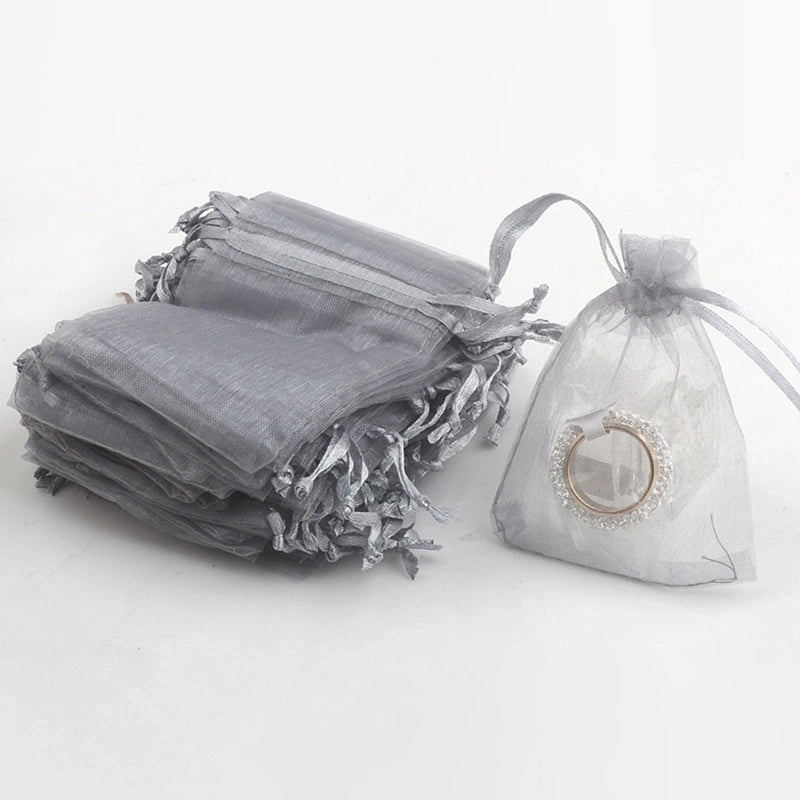 Simple Solid Color Bronzing Drawstring Drecoration Packing Bag