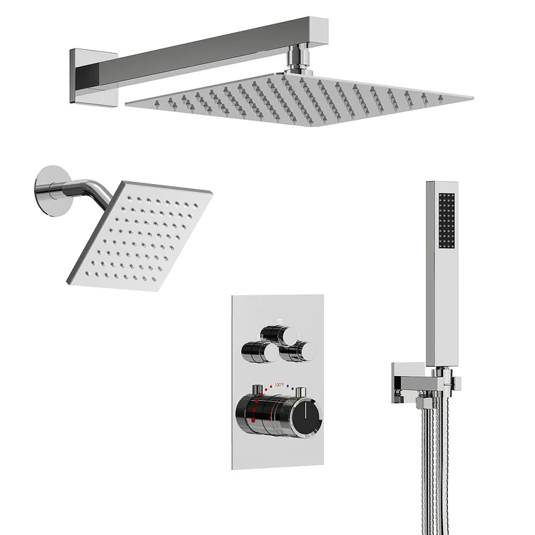 EVERSTEIN 3 Sprayer Modes Shower System in Chrome SFS1003A-CH12