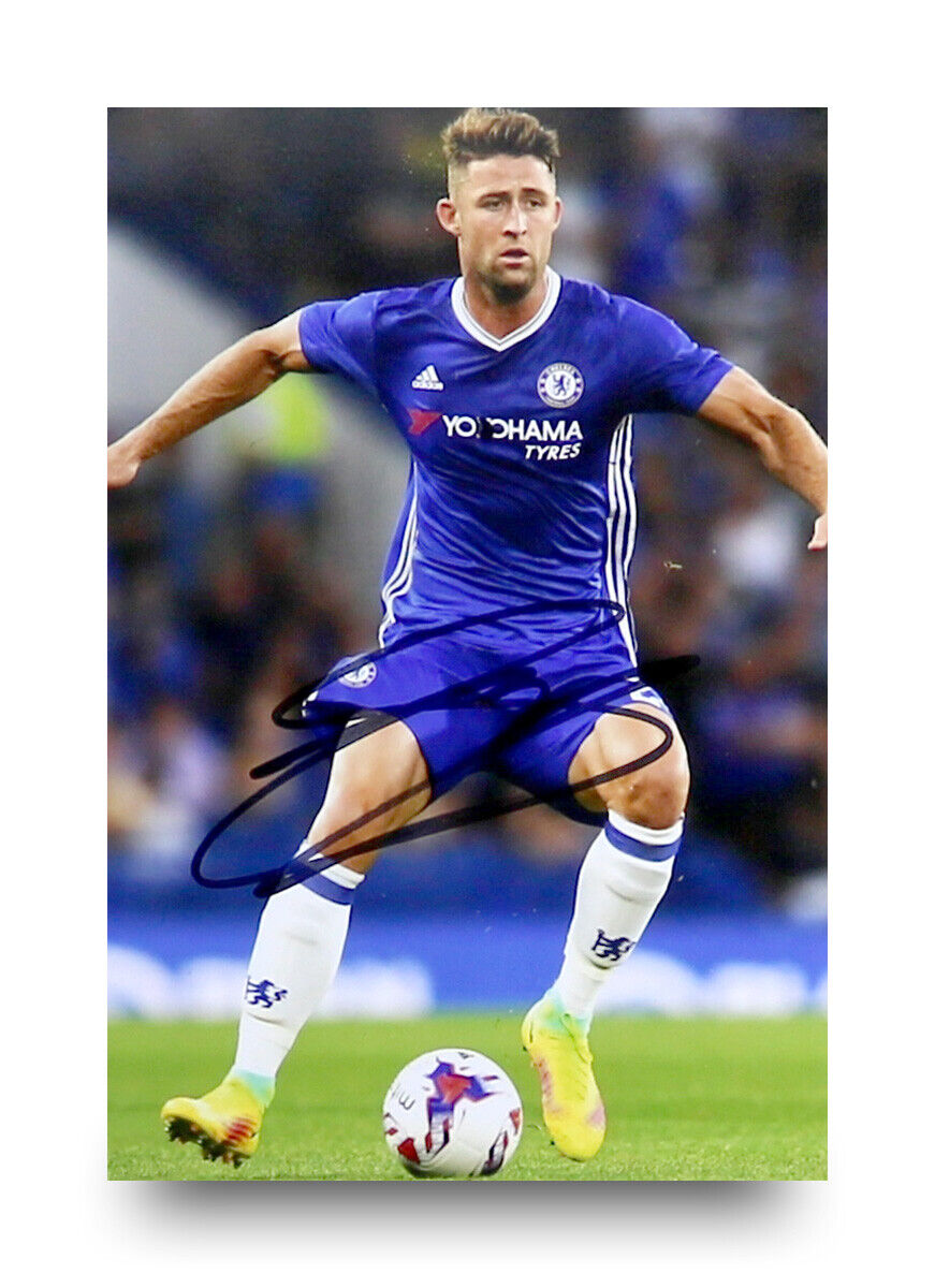 Gary Cahill Hand Signed 6x4 Photo Poster painting Chelsea Genuine Autograph Memorabilia + COA