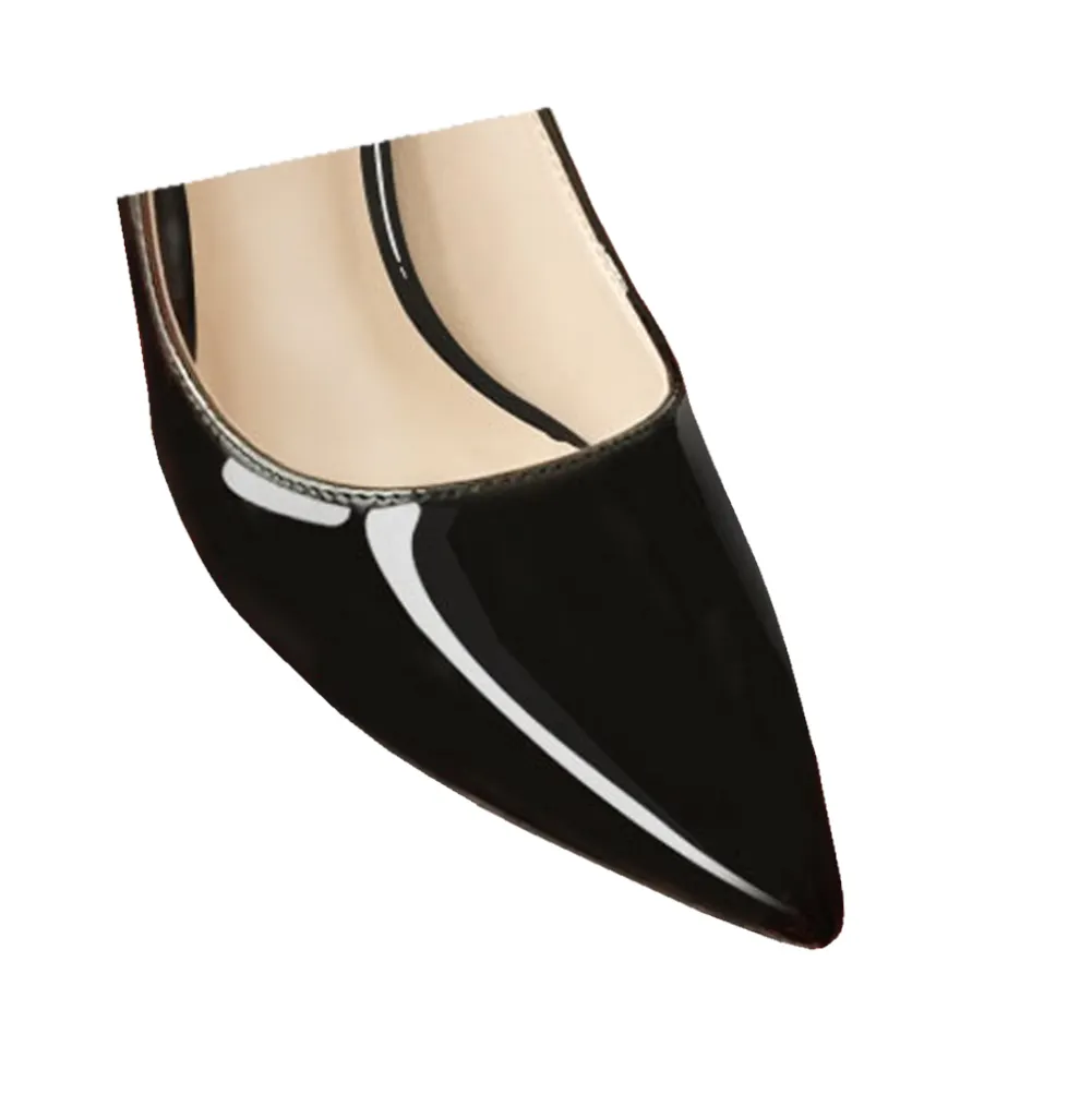 90mm Middle Heels Pointy Toe Pumps-vocosishoes