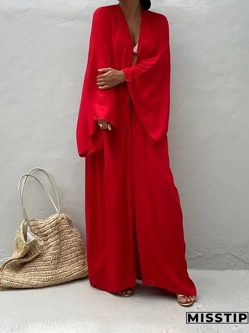 Red Summer Kaftan