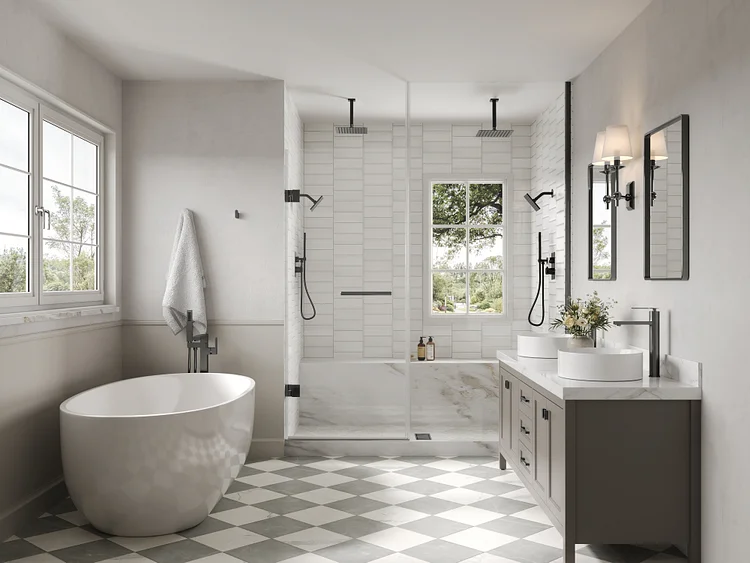 SFS-1077-BK6 Pressure-Balanced Shower System | 6