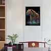 >SALE<5D DIY Full Round Drill Diamond Painting Tiger Kit Home Decoration (yu029)