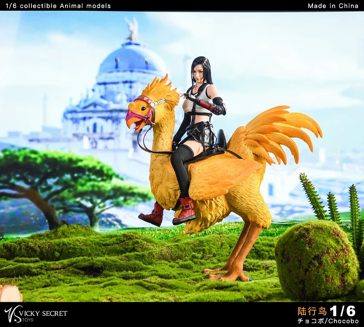 PRE-ORDER VSTOYS Studio - Final Fantasy Tifa Lockhart ’s Mount - Chocobo （21XG87A / B) 1/6 Statue(GK) Scence-