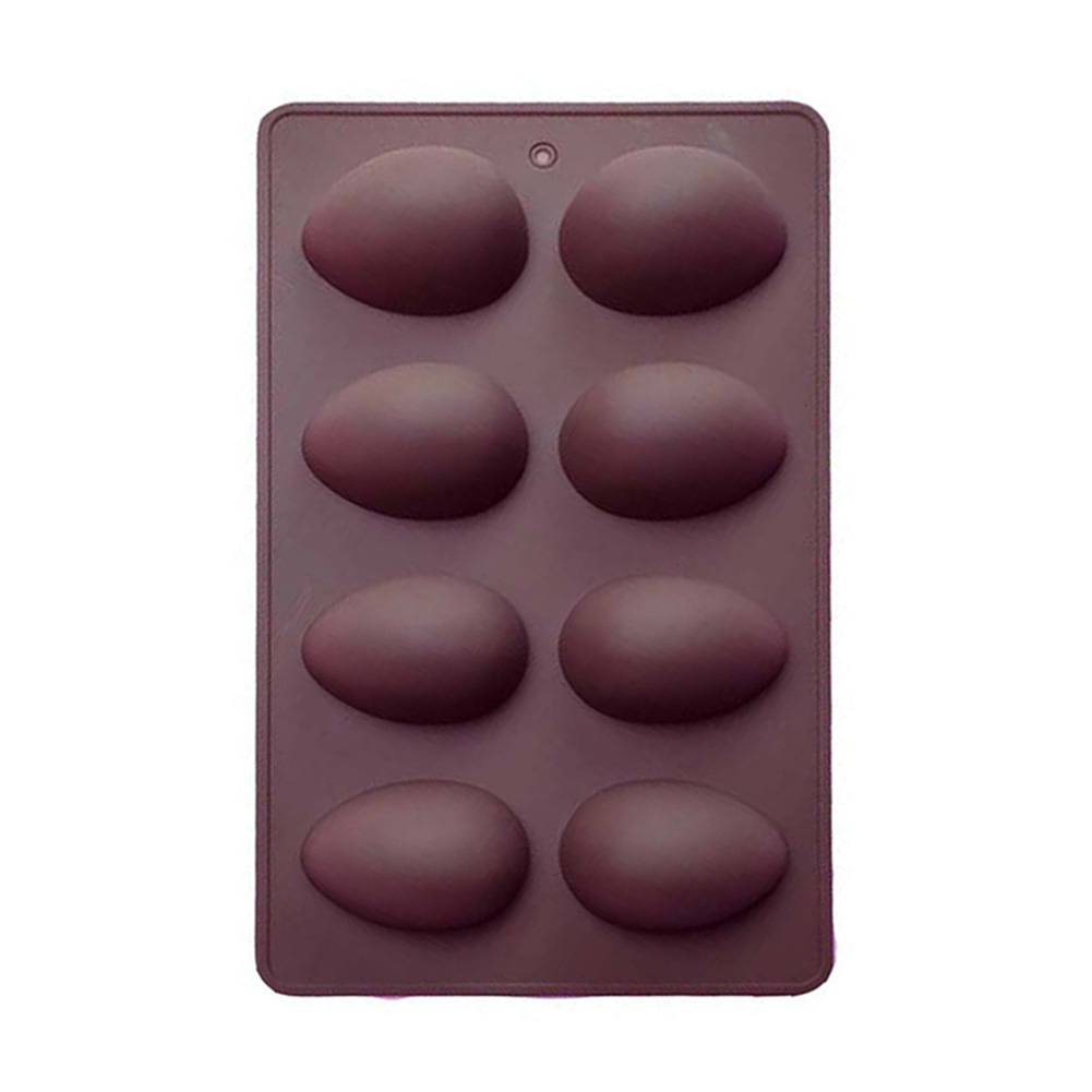 Silicone Cake Mold 8-Cavity Easter Egg Chocolate Mould Pastry Baking Tray