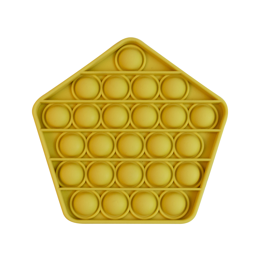 

Yellow Pentagon- Pop It Fidget Toy, 501 Original