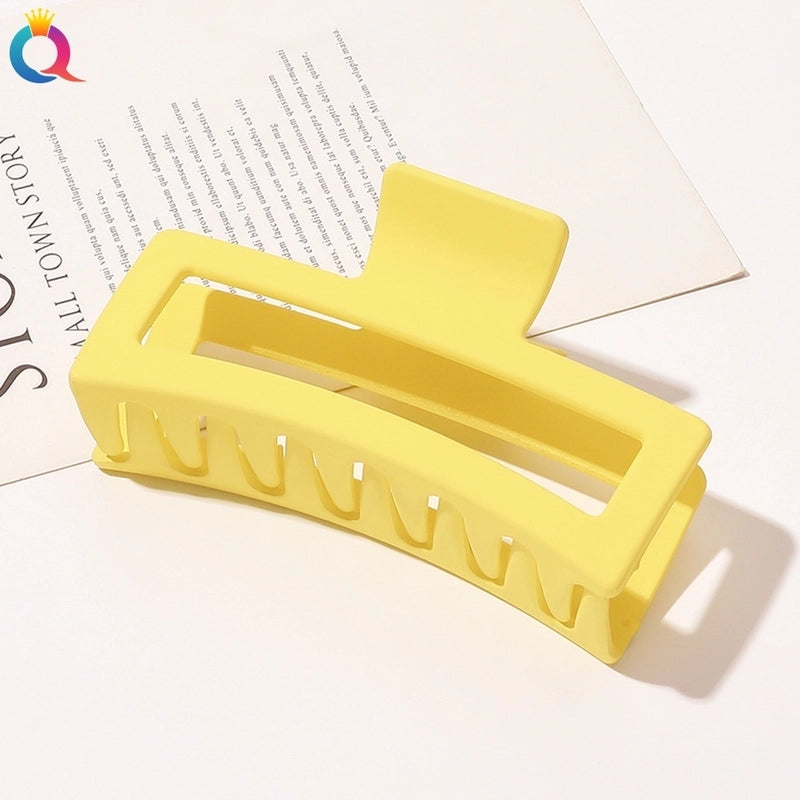 Minimalist Solid Color Plastic Hair Claws