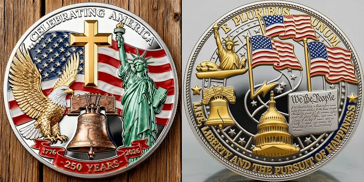37Necklaces 🎉Last Day 49% OFF -America 250th Anniversary Commemorative Coin
