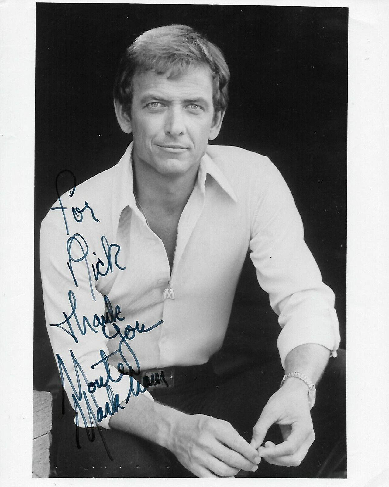 Monte Markham Original Autographed 8x10 Photo Poster painting #2