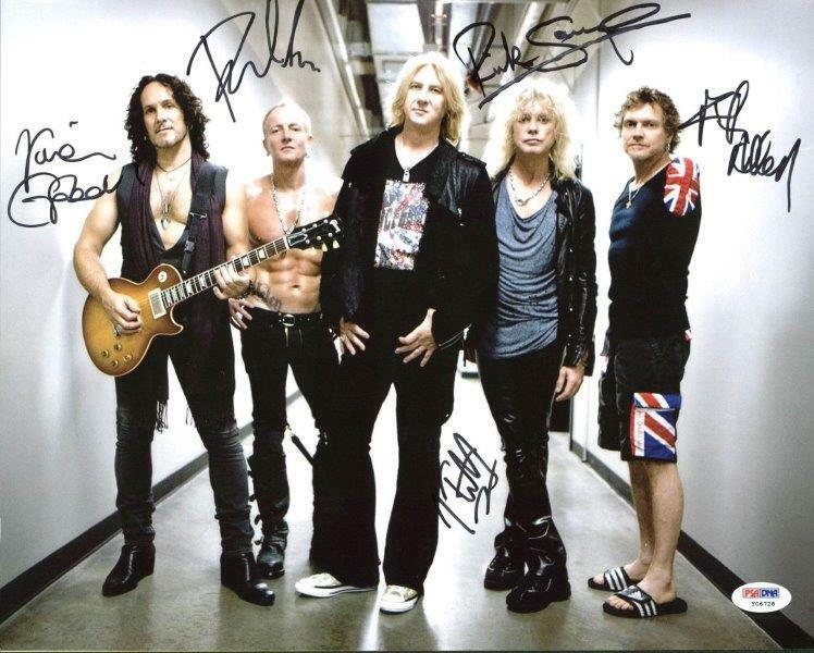 REPRINT - DEF LEPPARD Autographed Signed 8 x 10 Photo Poster painting Poster RP Man Cave