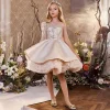 Kid Girl Princess Sequined Catwalk Bow Tutu Dresses