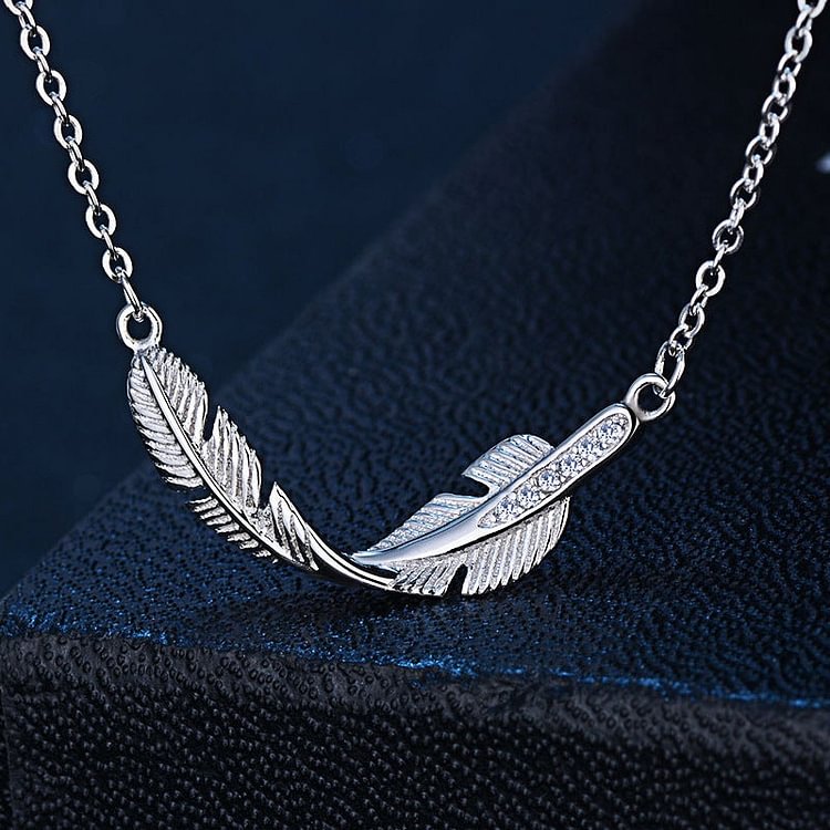 Memorial - Guardian Angel Feather Necklace