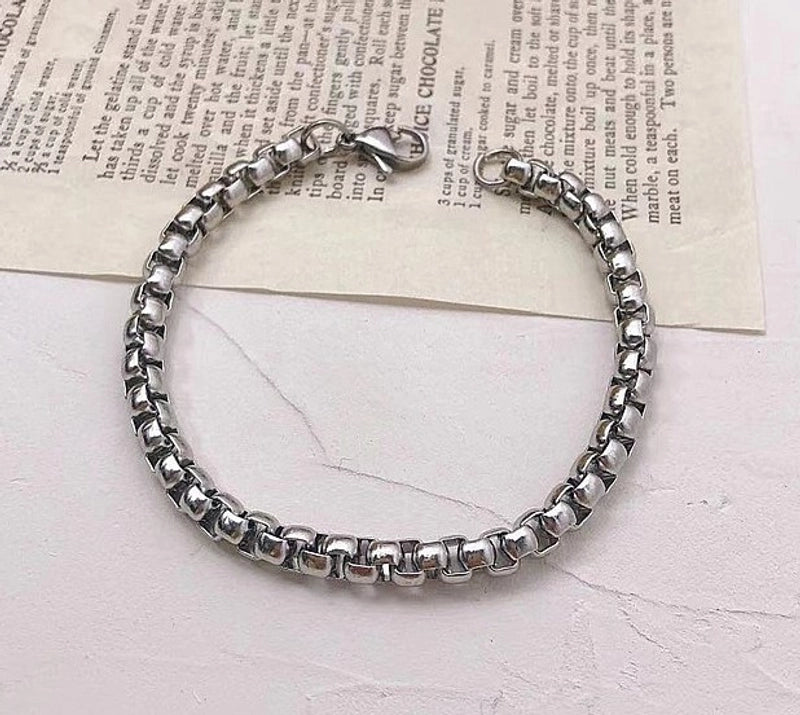 Hip-hop Solid Color Stainless Steel Plating Bracelets 1 Piece