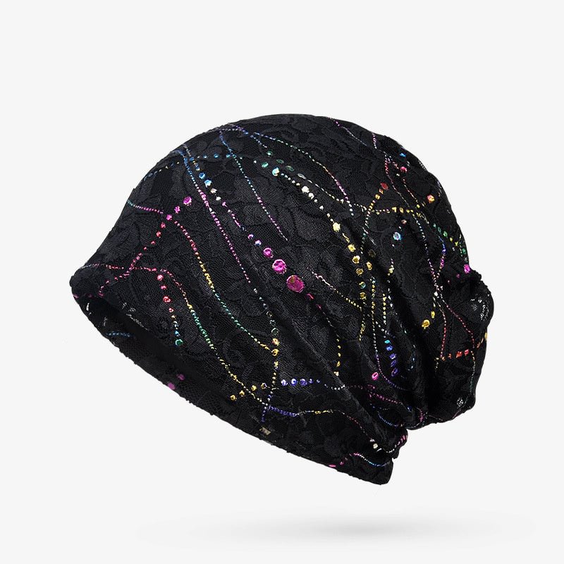 Women's Lace Sequins Hat Cap