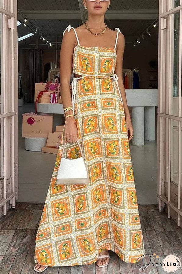 Summer Drawstring Casual Dress