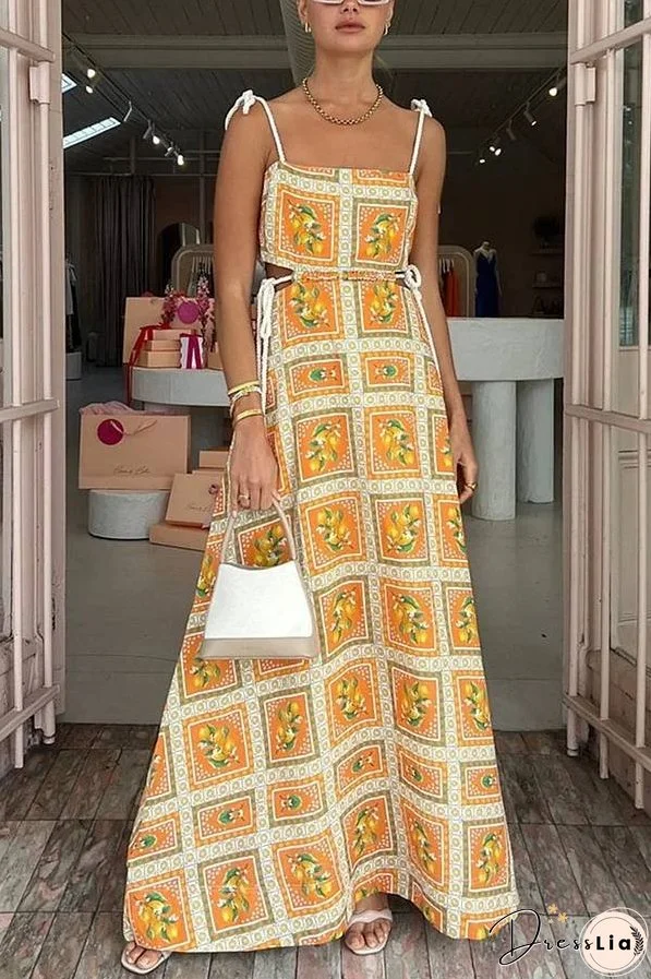 Summer Drawstring Casual Dress