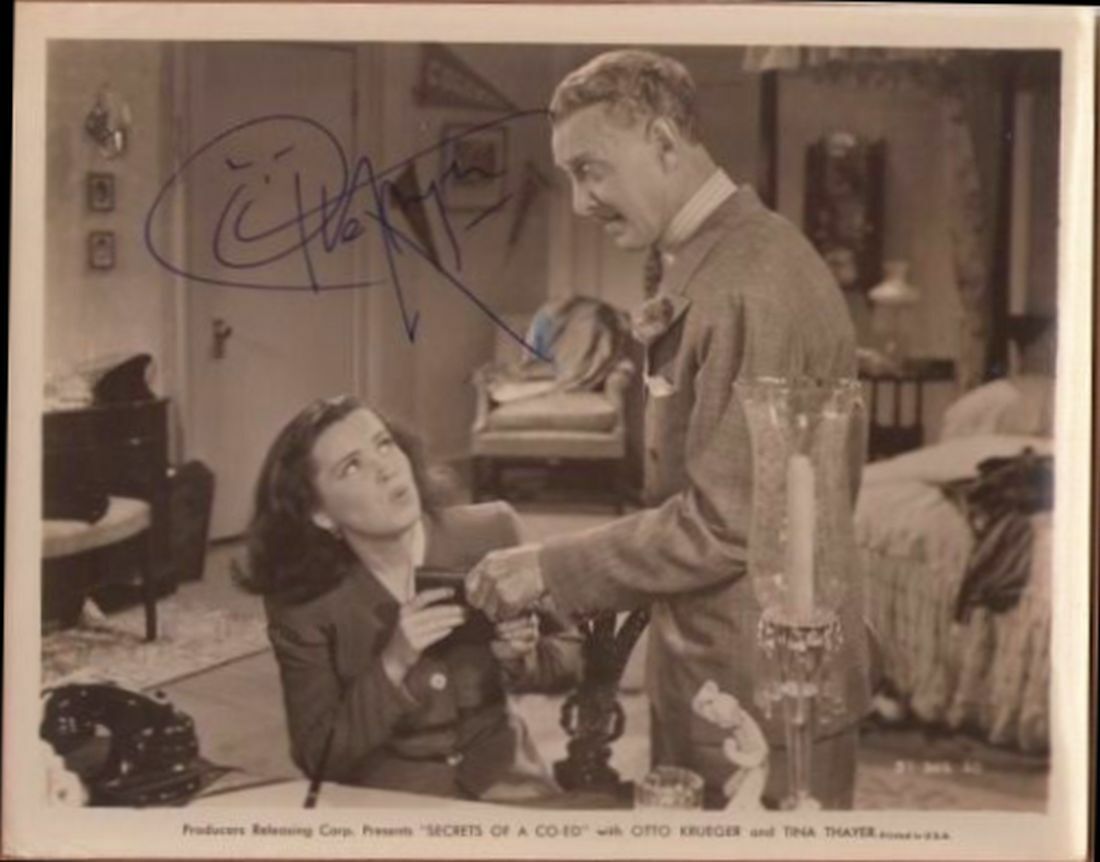 OTTO KRUGER, ACTOR DECEASED AUTOGRAPHED VINTAGE 8X10 Photo Poster painting WITH COA