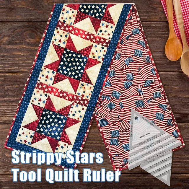 Strippy Stars Tool Quilt Ruler (With Instructions)